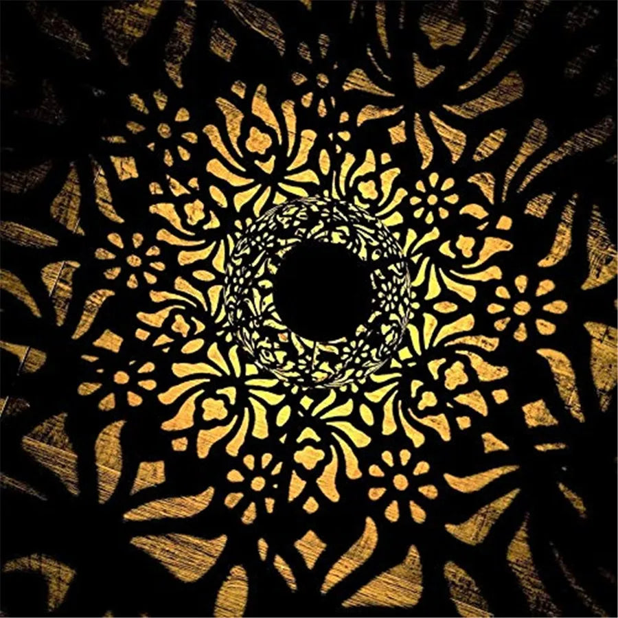 Lanterne à Projection Décorative - Lampe de Jardin Solaire Rétro