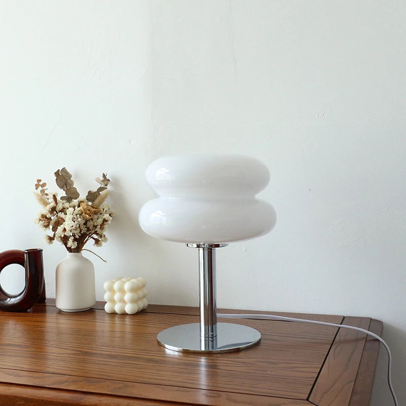 Lampe de table en Verre Macaron
